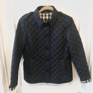 Burberry Diamond Quilted Jacket Navy - Like New!